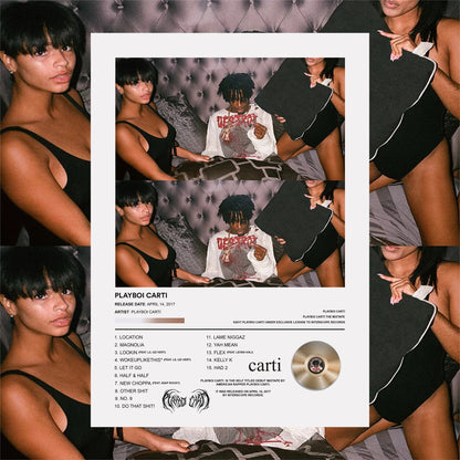 Playboi Carti "PLAYBOI CARTI" Album Poster - rsdesignstudio