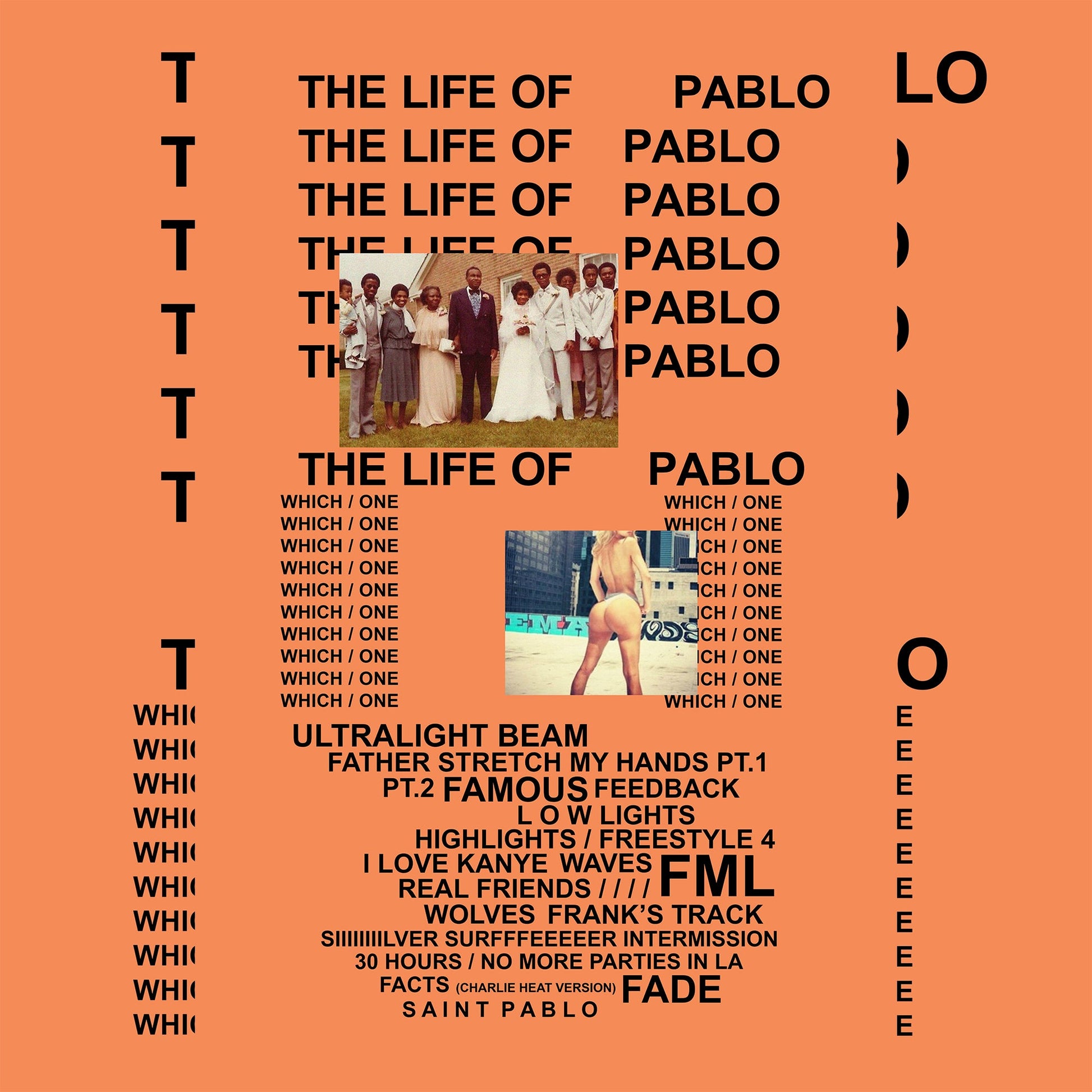 Kanye West The Life Of Pablo Tracklist Poster - rsdesignstudio