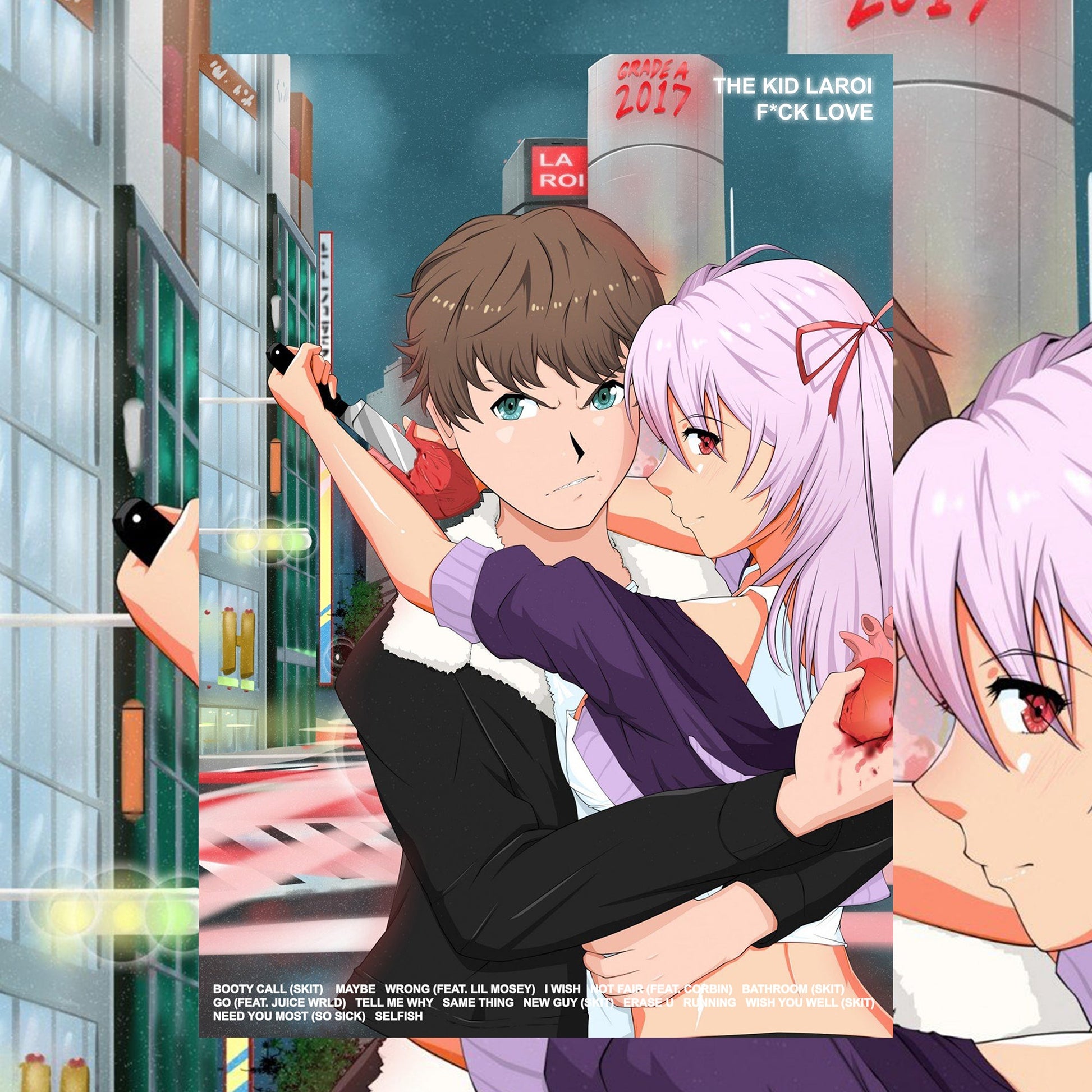 The Kid LAROI F*CK LOVE Tracklist Poster - rsdesignstudio