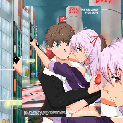 The Kid LAROI F*CK LOVE Tracklist Poster - rsdesignstudio