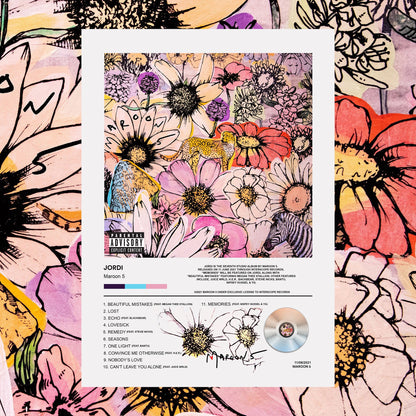 Maroon 5 JORDI Album Poster - rsdesignstudio