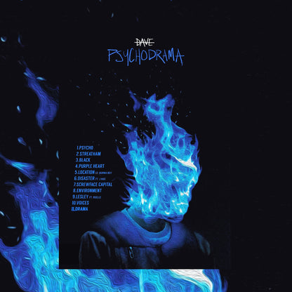 Dave Psychodrama Tracklist Poster - rsdesignstudio