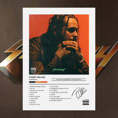 Post Malone Stoney Album Poster - rsdesignstudio