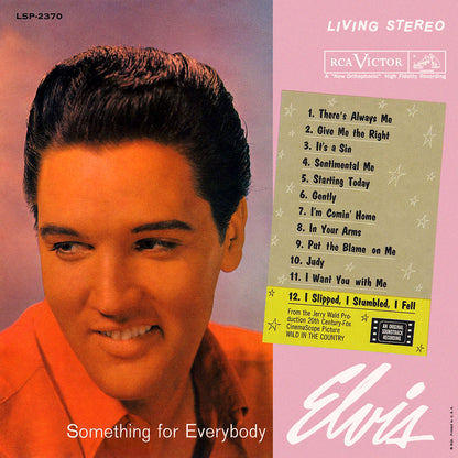 Elvis Presley SOMETHING FOR EVERYBODY Album Poster