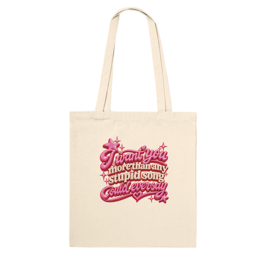 Olivia Rodrigo STUPID SONG Tote Bag
