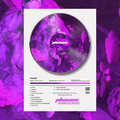 Chase Atlantic PHASES Vinyl Poster - rsdesignstudio