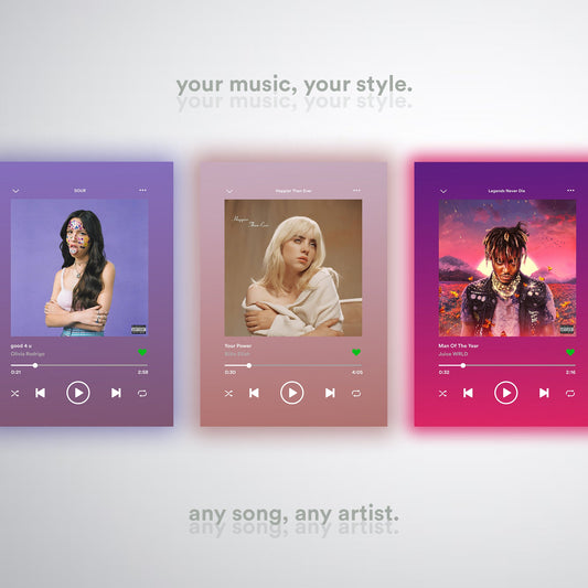 Custom Spotify Song Poster - rsdesignstudio