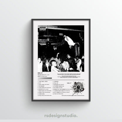 Playboi Carti DIE LIT Album Poster - rsdesignstudio