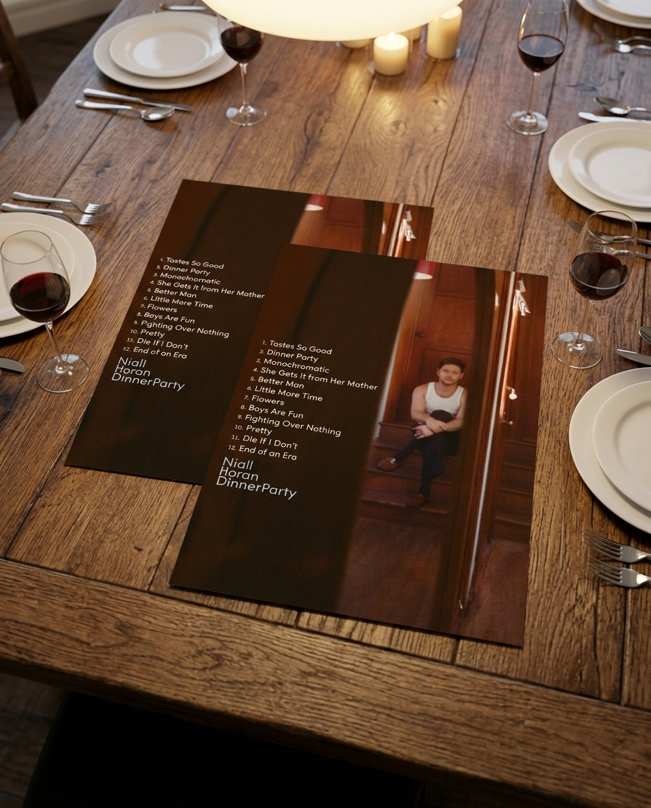 Niall Horan DINNER PARTY Album Tracklist Poster