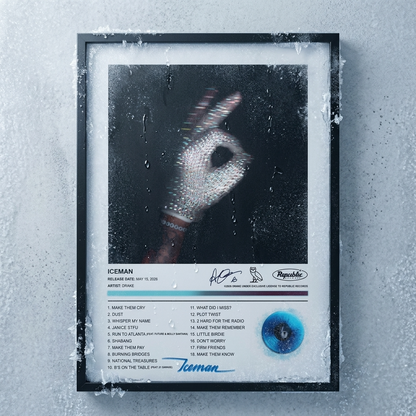 Drake ICEMAN Album Poster