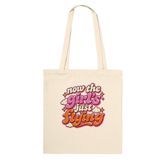 Girl's Just Flying Tote Bag