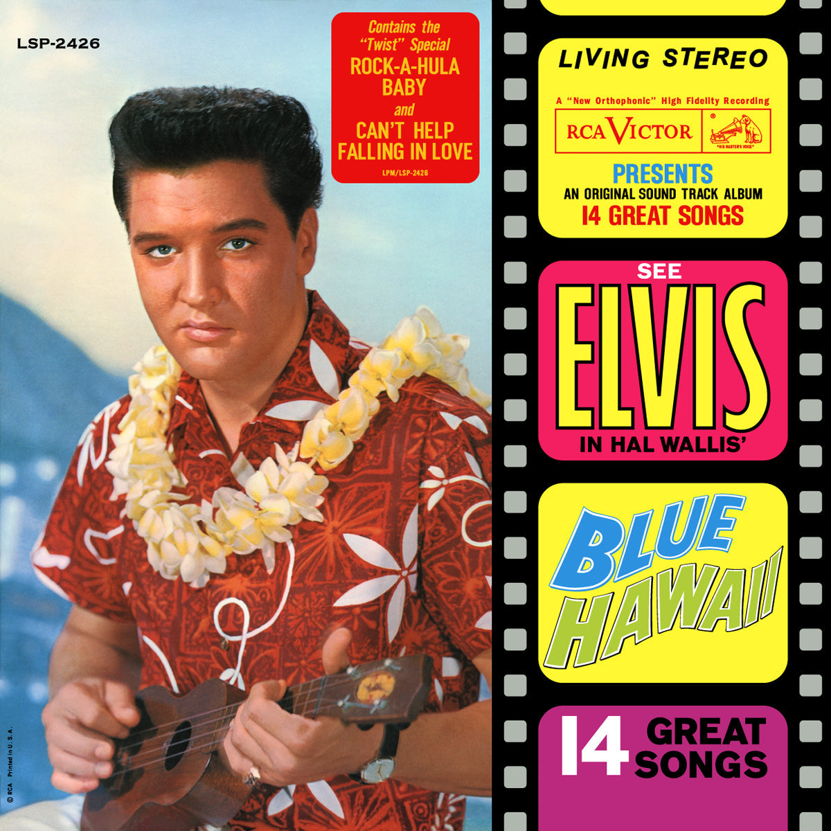 Elvis Presley BLUE HAWAII Album Poster