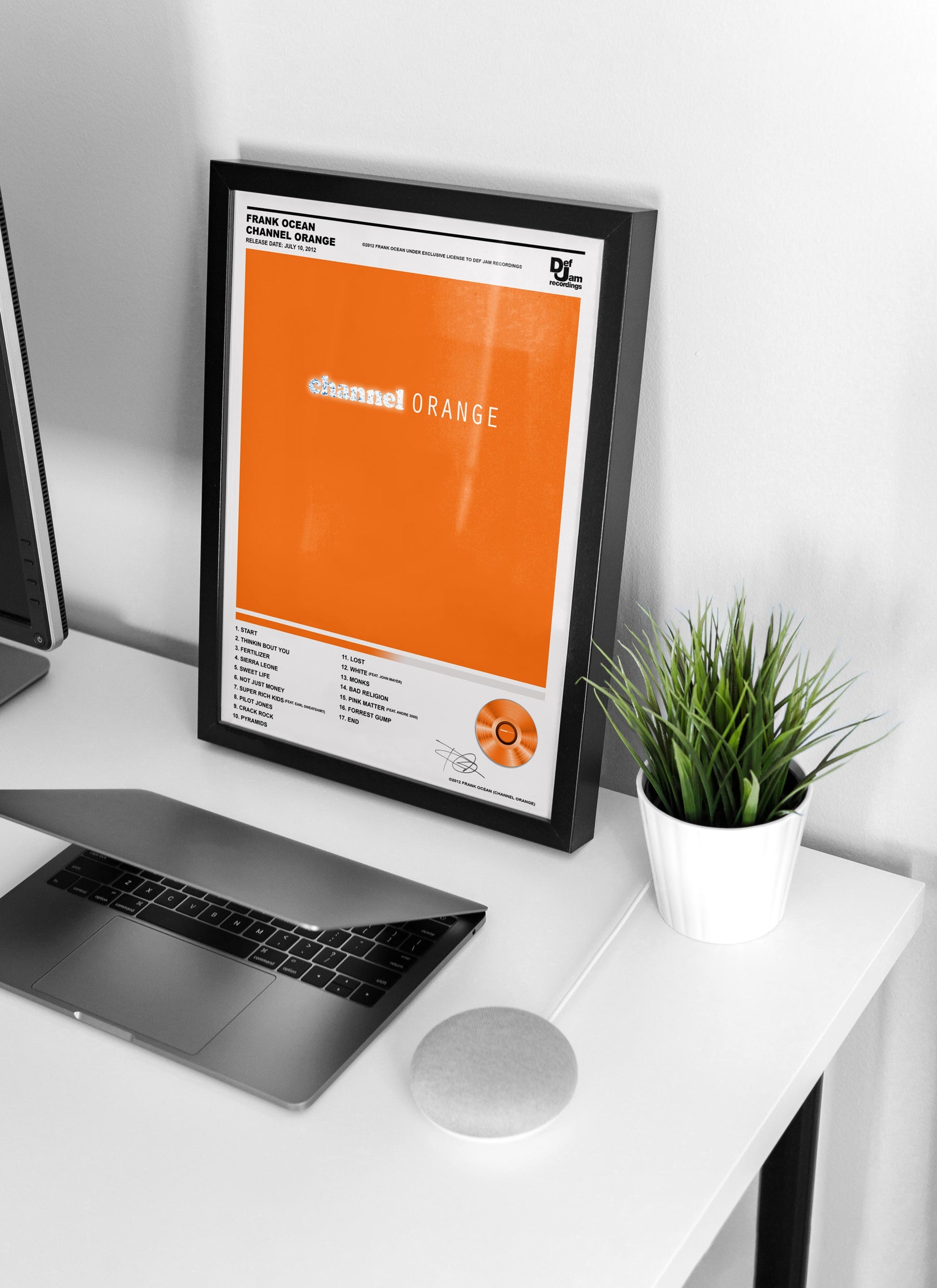 Frank Ocean Channel Orange Album Poster - rsdesignstudio