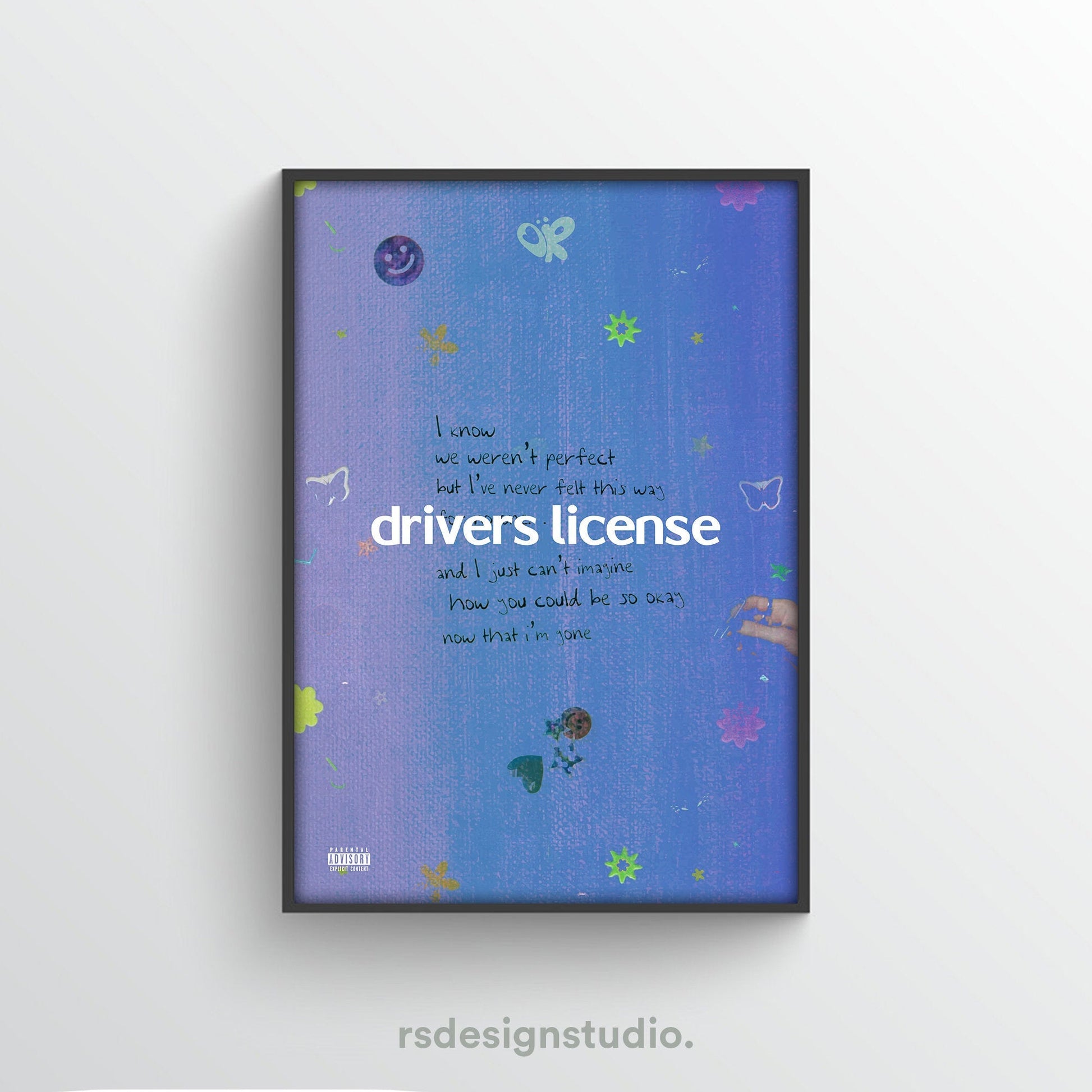 Olivia Rodrigo SOUR - Drivers License Album Poster - rsdesignstudio