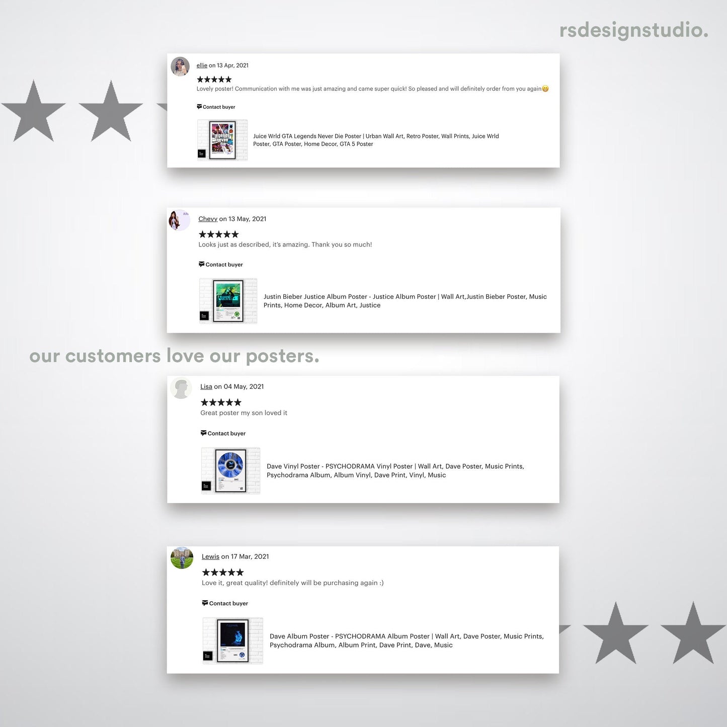 Billie Eilish Don't Smile At Me Album Poster - rsdesignstudio