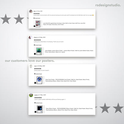 Billie Eilish Don't Smile At Me Album Poster - rsdesignstudio