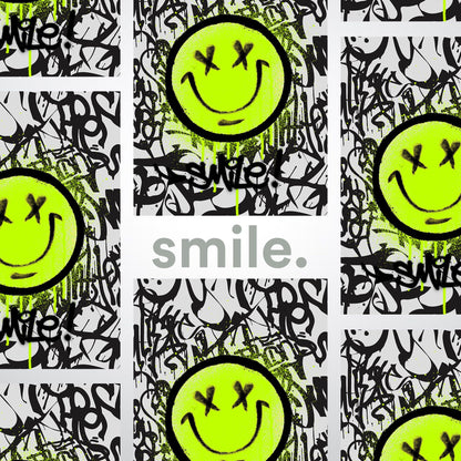 Smiley Face Graffiti Poster - rsdesignstudio