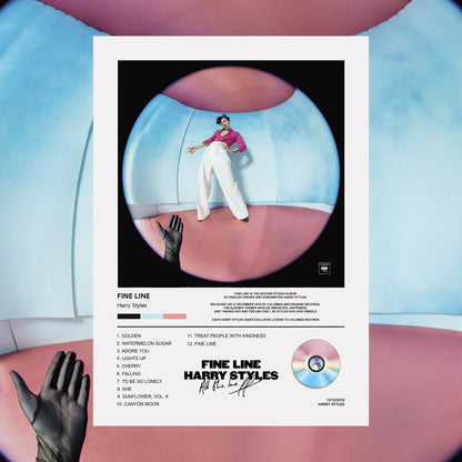 Harry Styles Fine Line Album Poster - rsdesignstudio