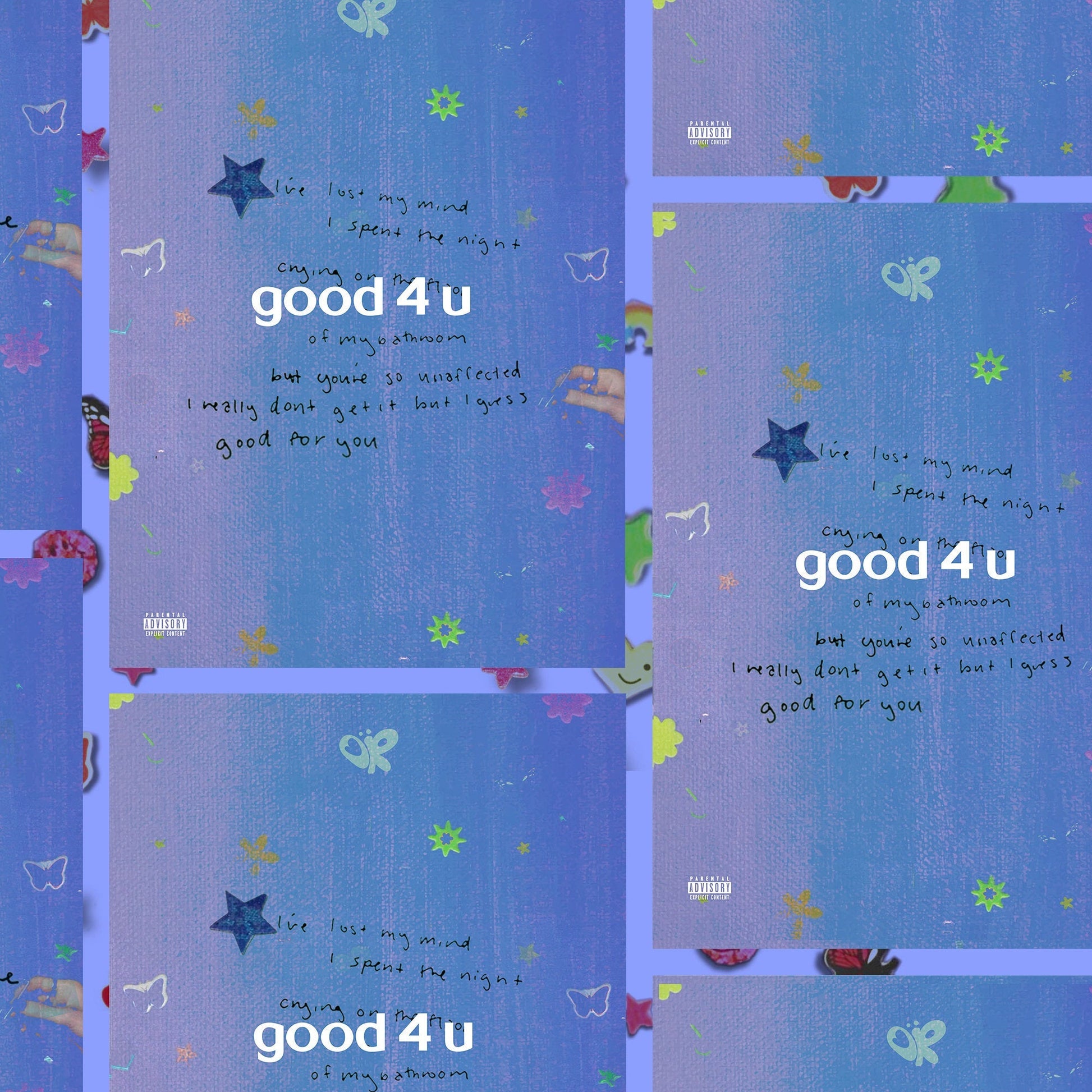 Olivia Rodrigo SOUR - Good 4 U Album Poster - rsdesignstudio