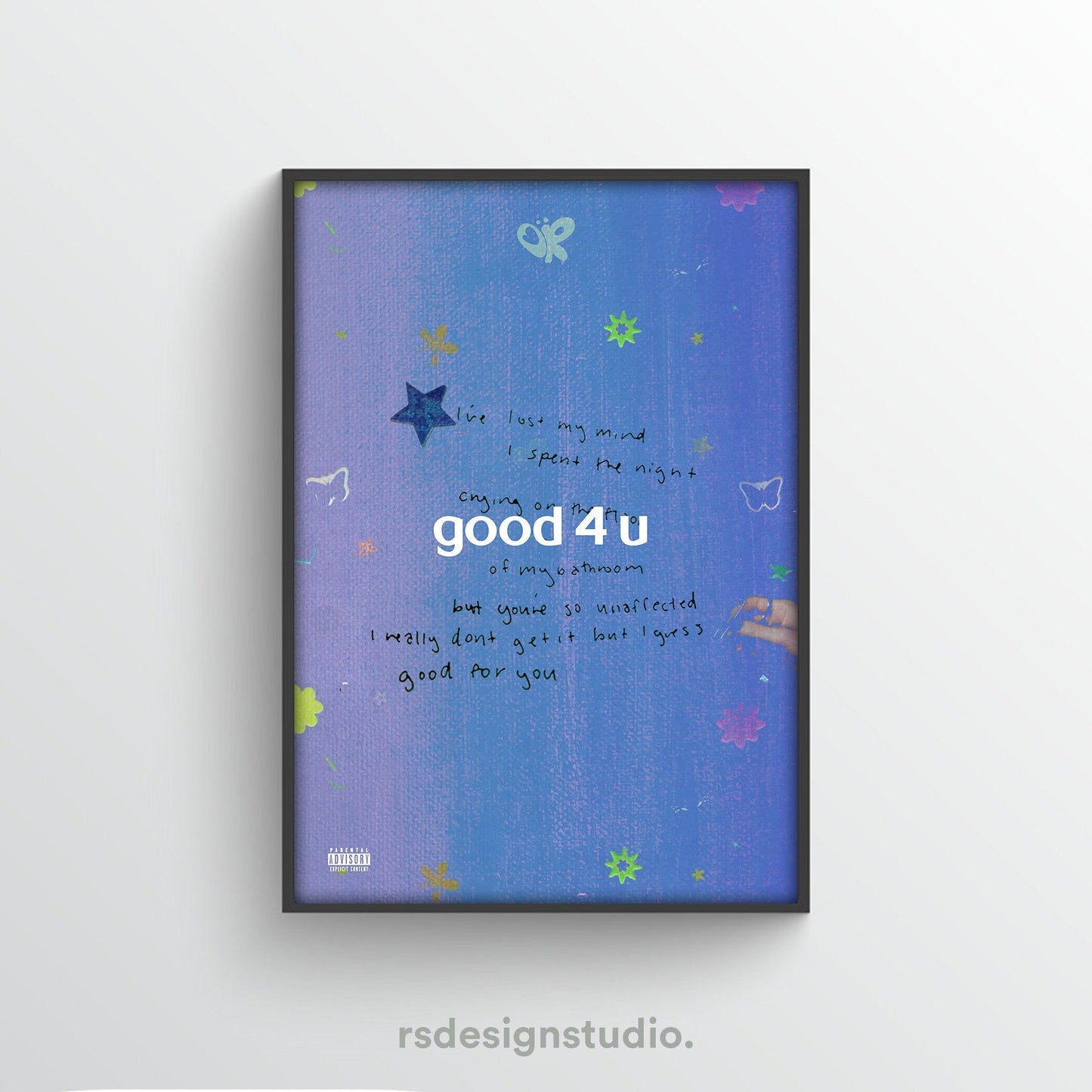 Olivia Rodrigo SOUR - Good 4 U Album Poster - rsdesignstudio