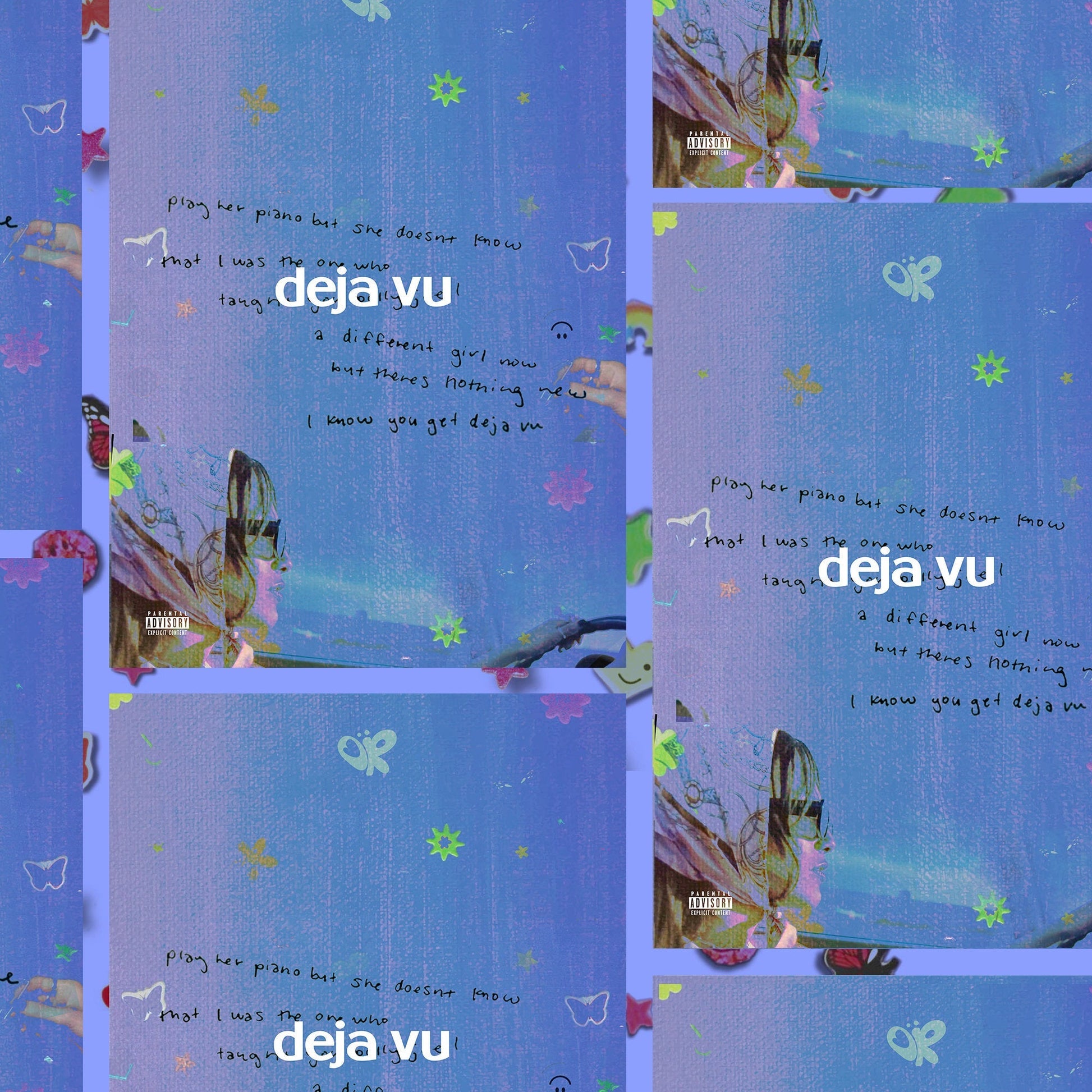 Olivia Rodrigo SOUR - Deja Vu Album Poster - rsdesignstudio