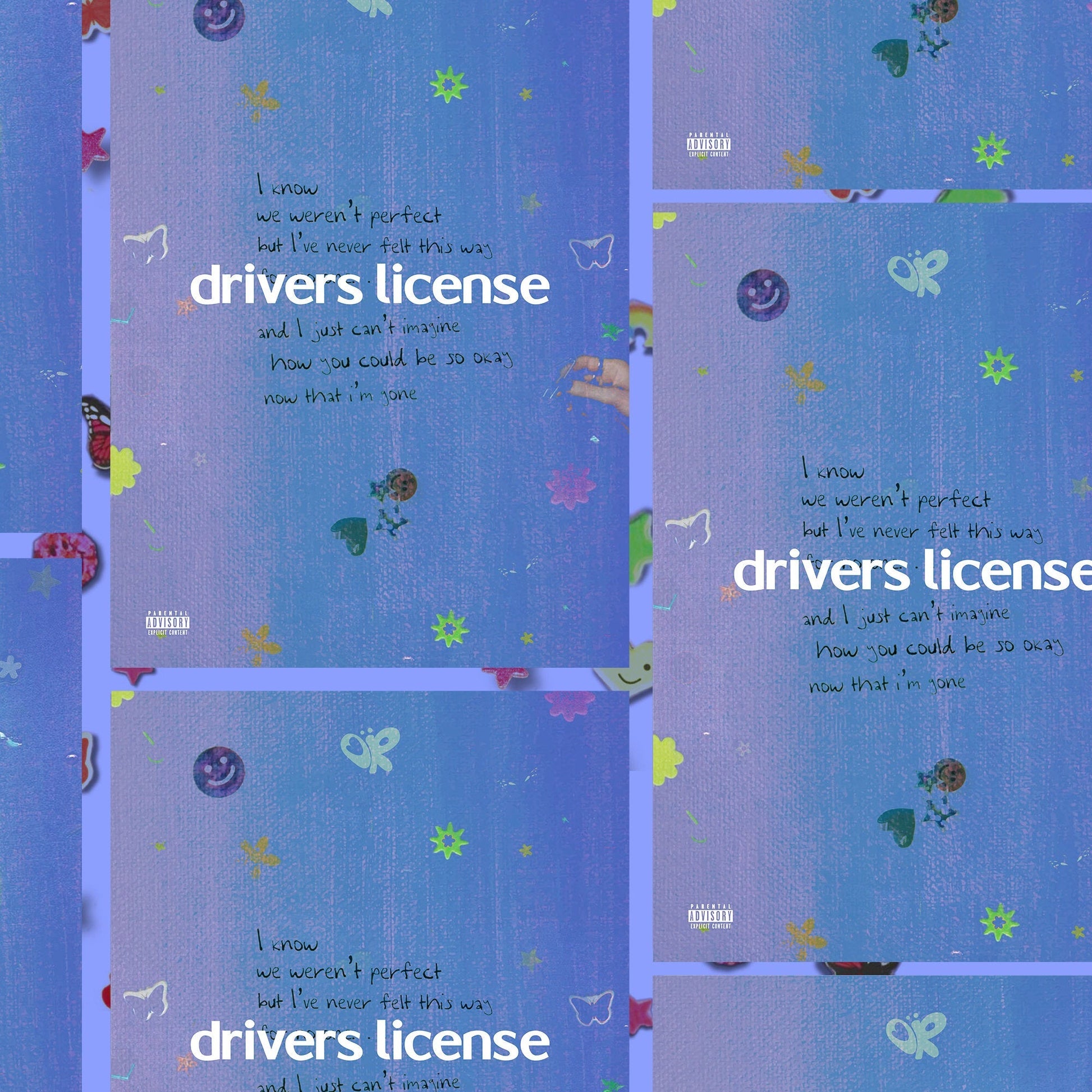 Olivia Rodrigo SOUR - Drivers License Album Poster - rsdesignstudio