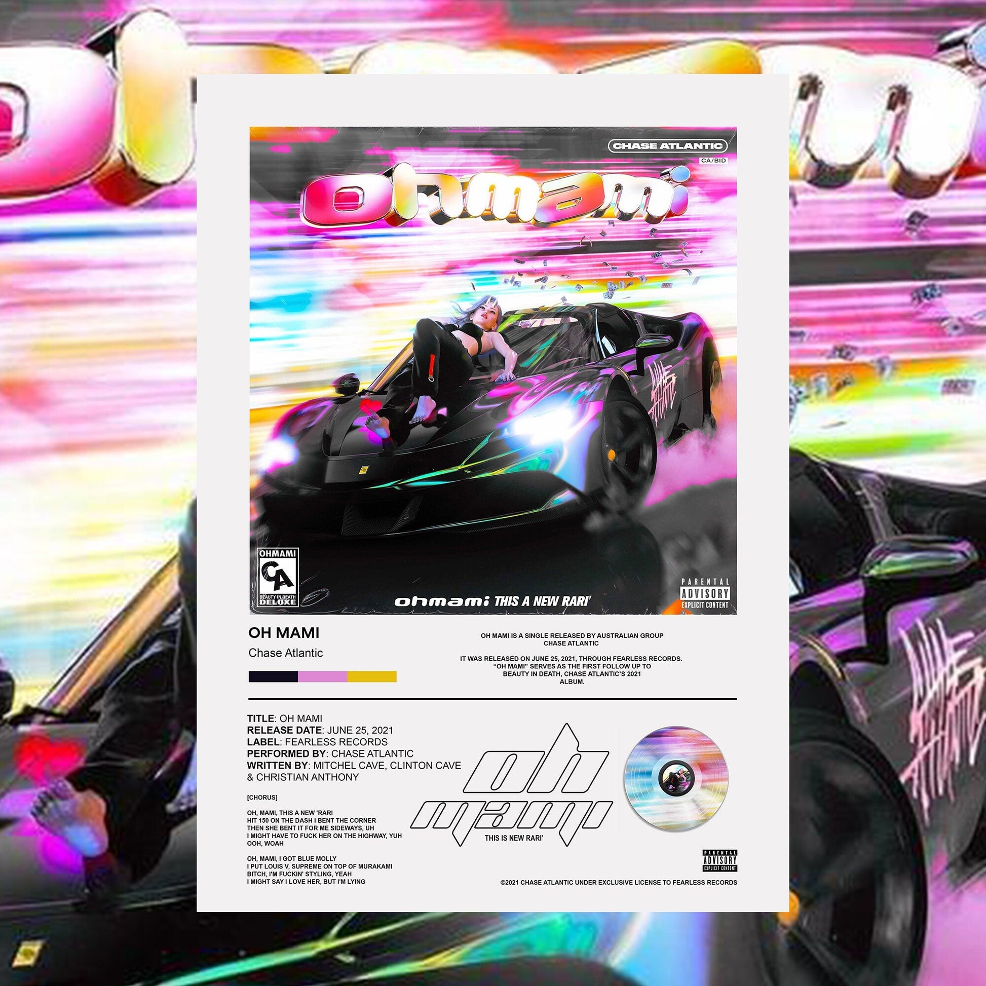 Chase Atlantic OH MAMI Poster - rsdesignstudio