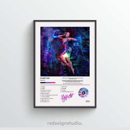 Doja Cat Planet Her Album Poster - rsdesignstudio