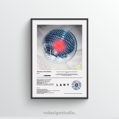 LANY Dancing In The Kitchen Song Poster - rsdesignstudio