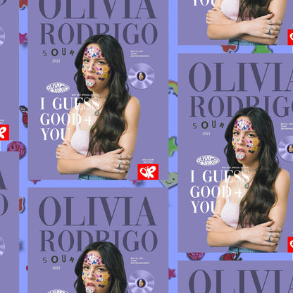 Olivia Rodrigo SOUR Album Magazine Poster - rsdesignstudio