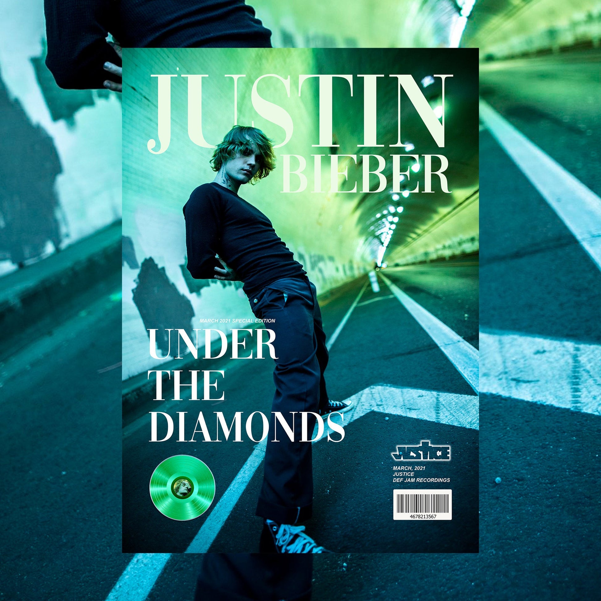 Justin Bieber Justice Album Magazine Poster - rsdesignstudio