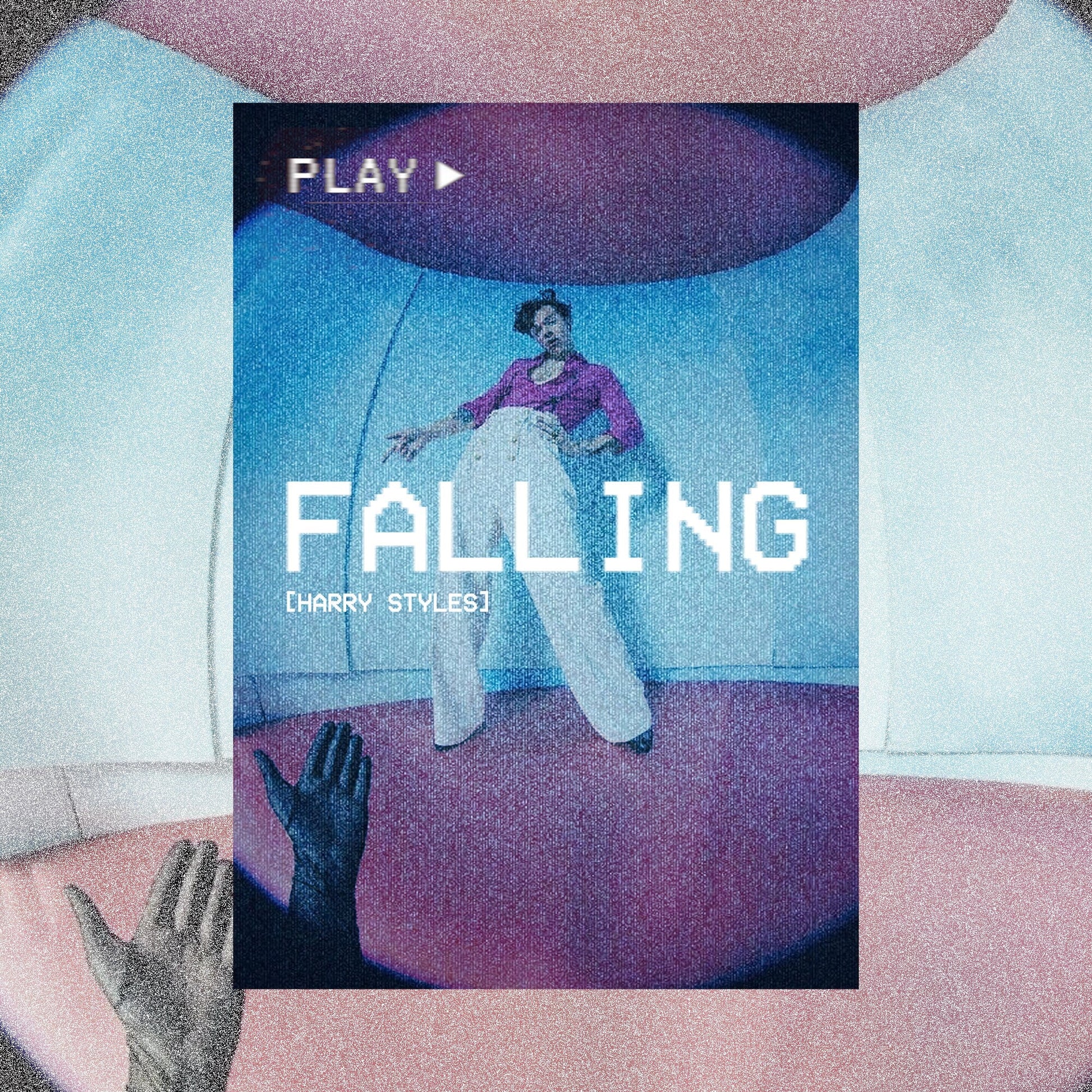 Harry Styles Falling VHS Poster - rsdesignstudio
