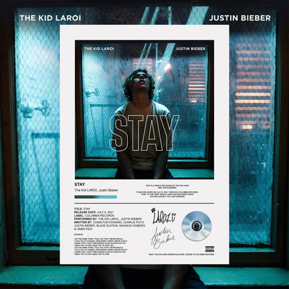 The Kid LAROI, Justin Bieber Stay Poster - rsdesignstudio