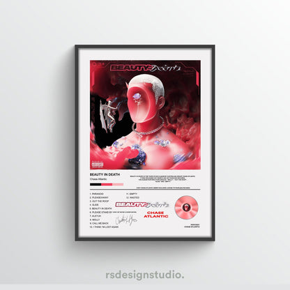Chase Atlantic Beauty In Death Album Poster - rsdesignstudio