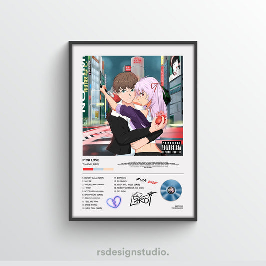 The Kid LAROI F*CK LOVE Album Poster - rsdesignstudio