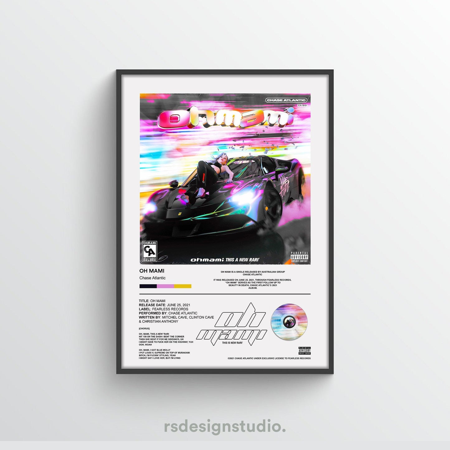 Chase Atlantic OH MAMI Poster - rsdesignstudio