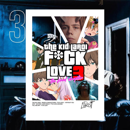 The Kid LAROI GTA F*CK Love 3 Poster - rsdesignstudio