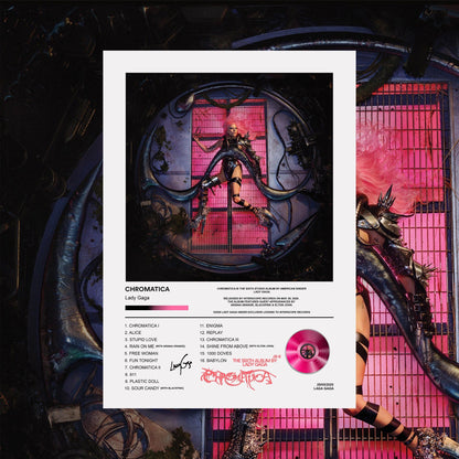 Lady Gaga Chromatica Album Poster - rsdesignstudio