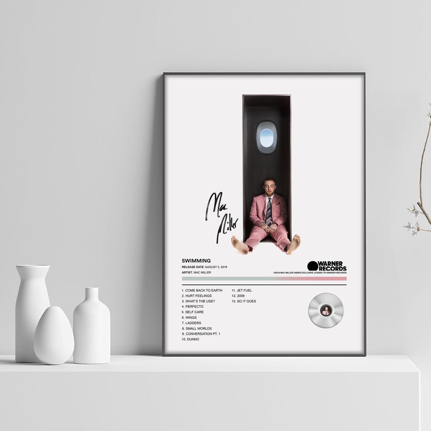 Mac Miller Swimming Album Poster - rsdesignstudio