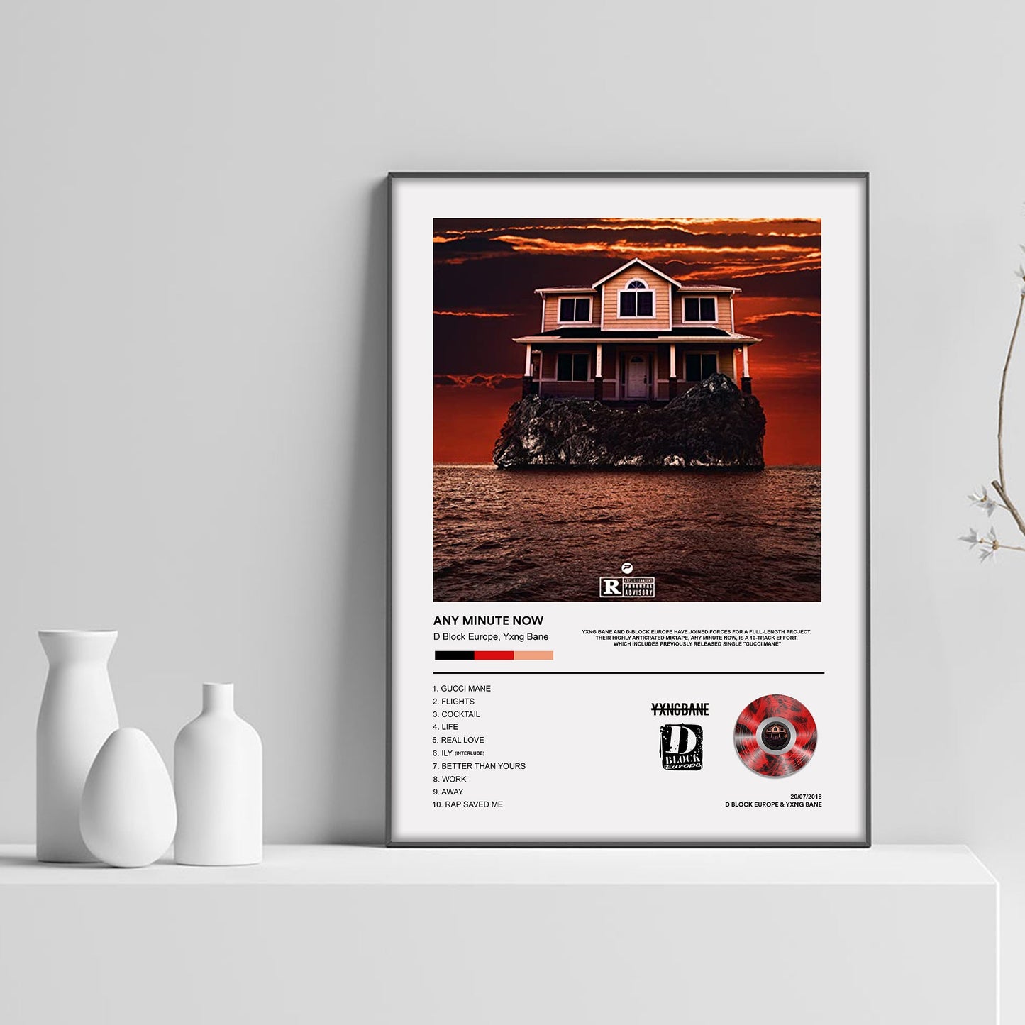 D Block Europe Any Minute Now Album Poster - rsdesignstudio