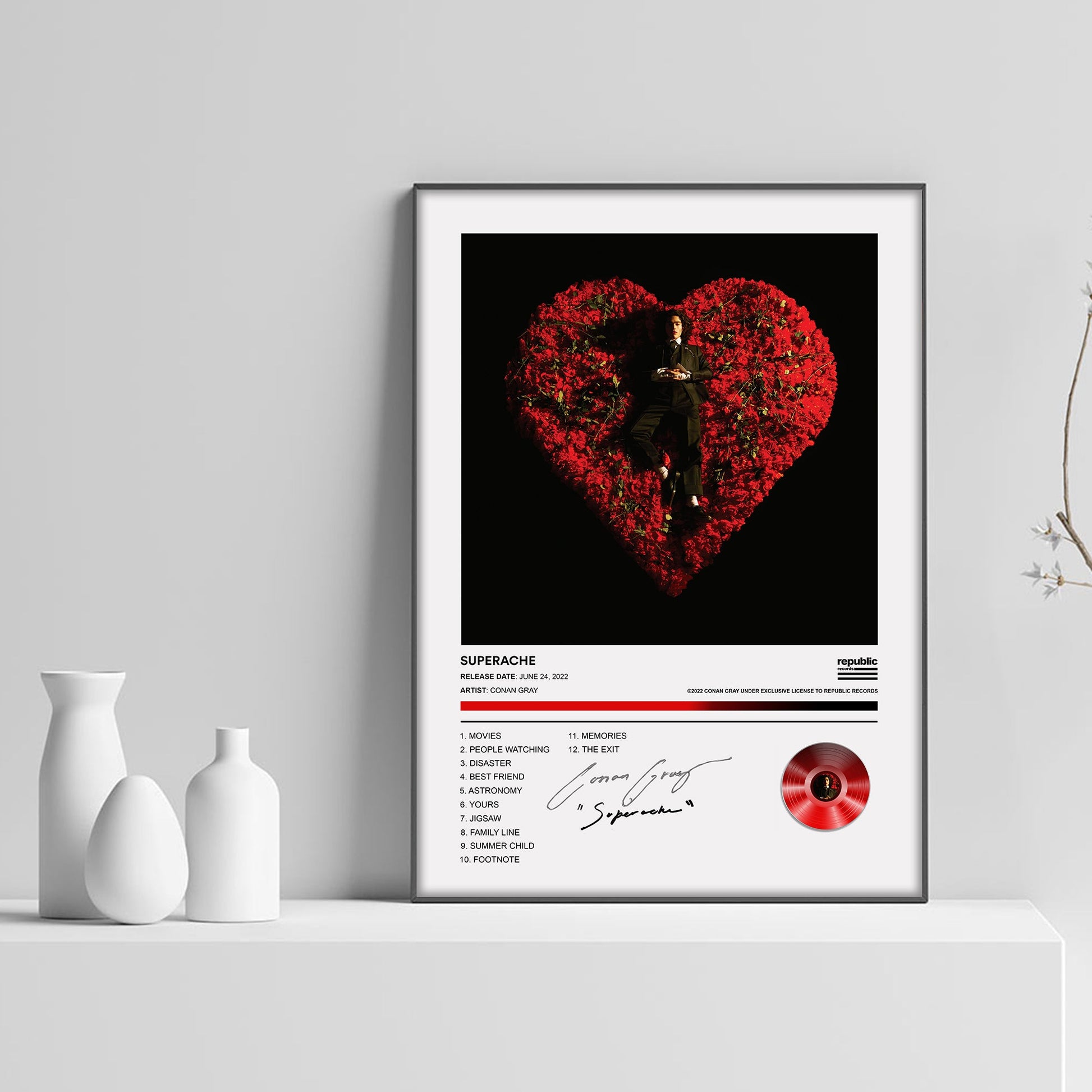 Conan Gray Superache Album Poster - rsdesignstudio