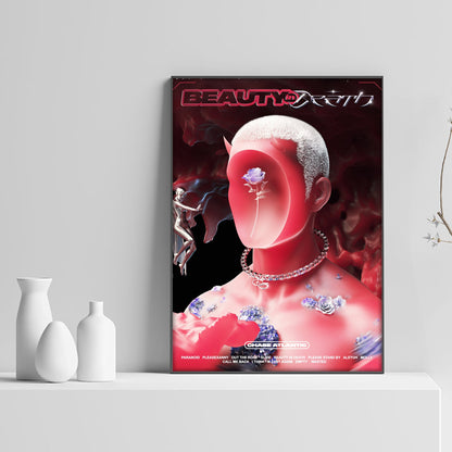 Chase Atlantic BEAUTY IN DEATH Tracklist Poster - rsdesignstudio