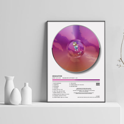 Kanye West Graduation Vinyl Poster - rsdesignstudio