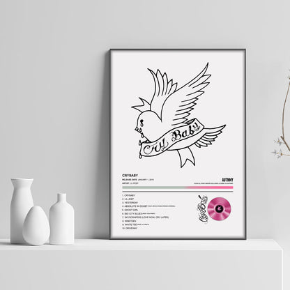 Lil Peep Crybaby Album Poster - rsdesignstudio