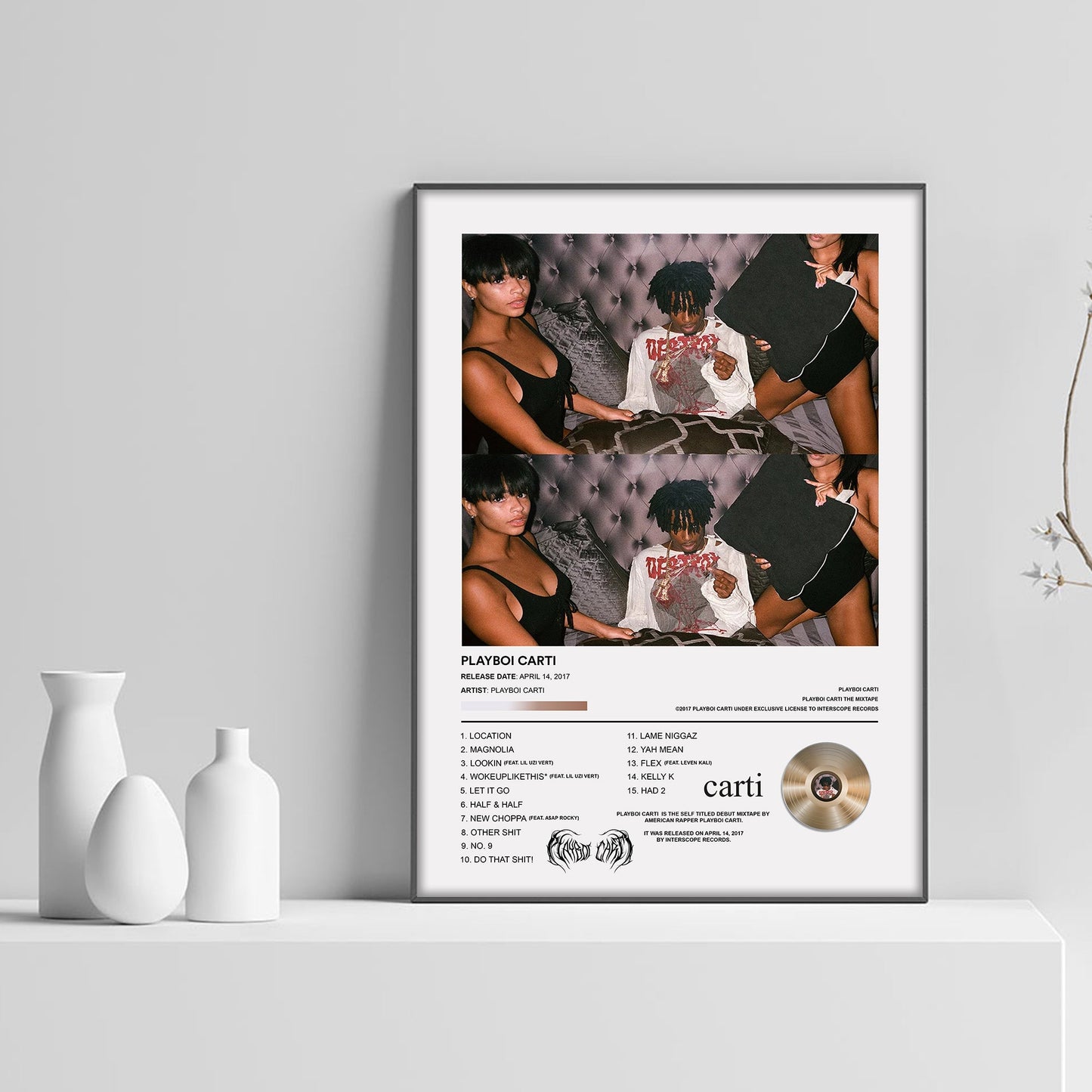 Playboi Carti "PLAYBOI CARTI" Album Poster - rsdesignstudio