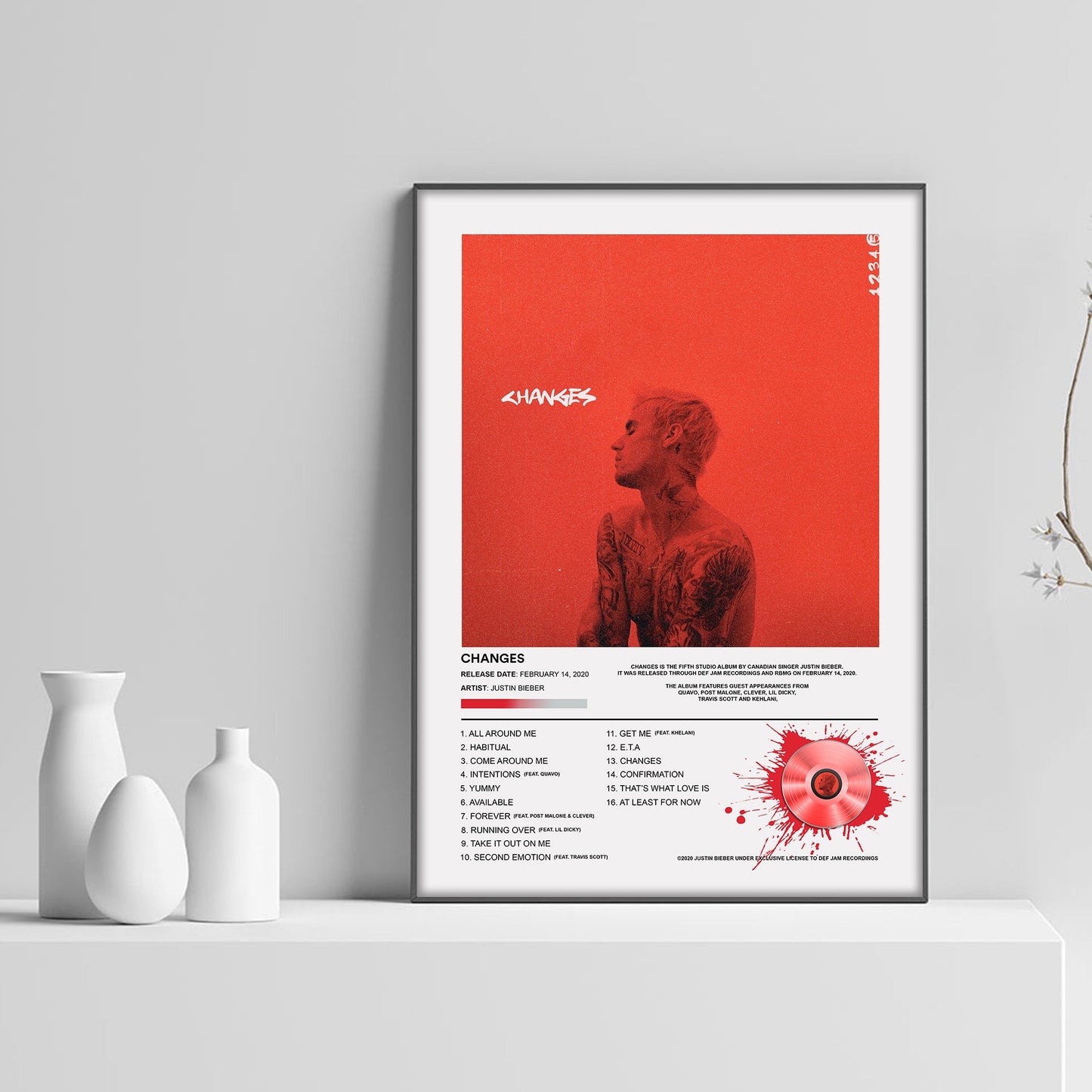 Justin Bieber Changes Album Poster - rsdesignstudio