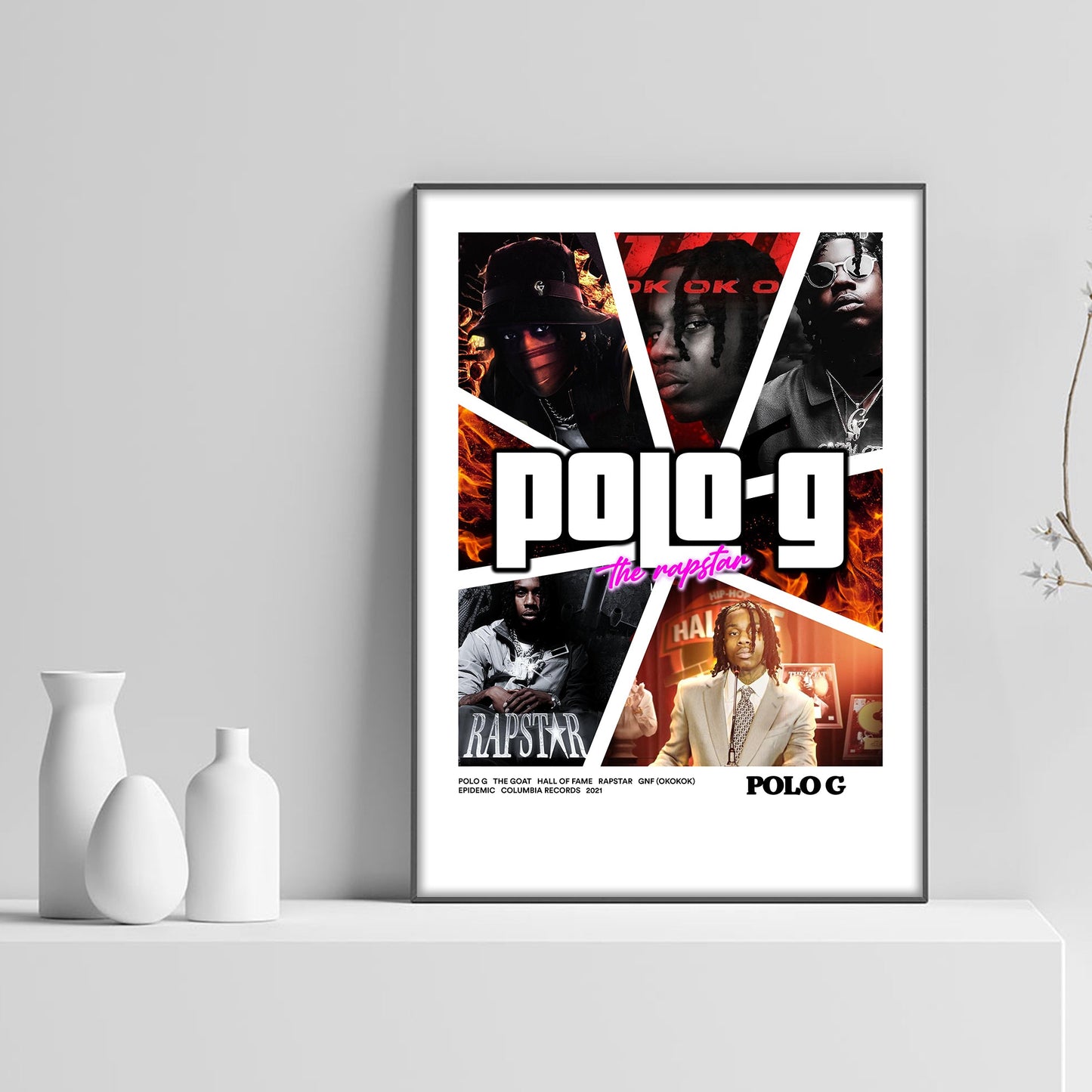 Polo G GTA The Rapstar Poster - rsdesignstudio