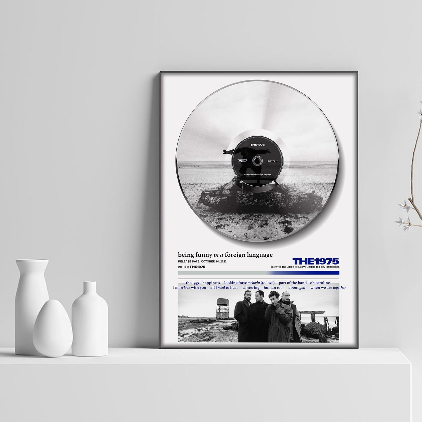 The 1975 Being Funny In A Foreign Language Vinyl Poster - rsdesignstudio