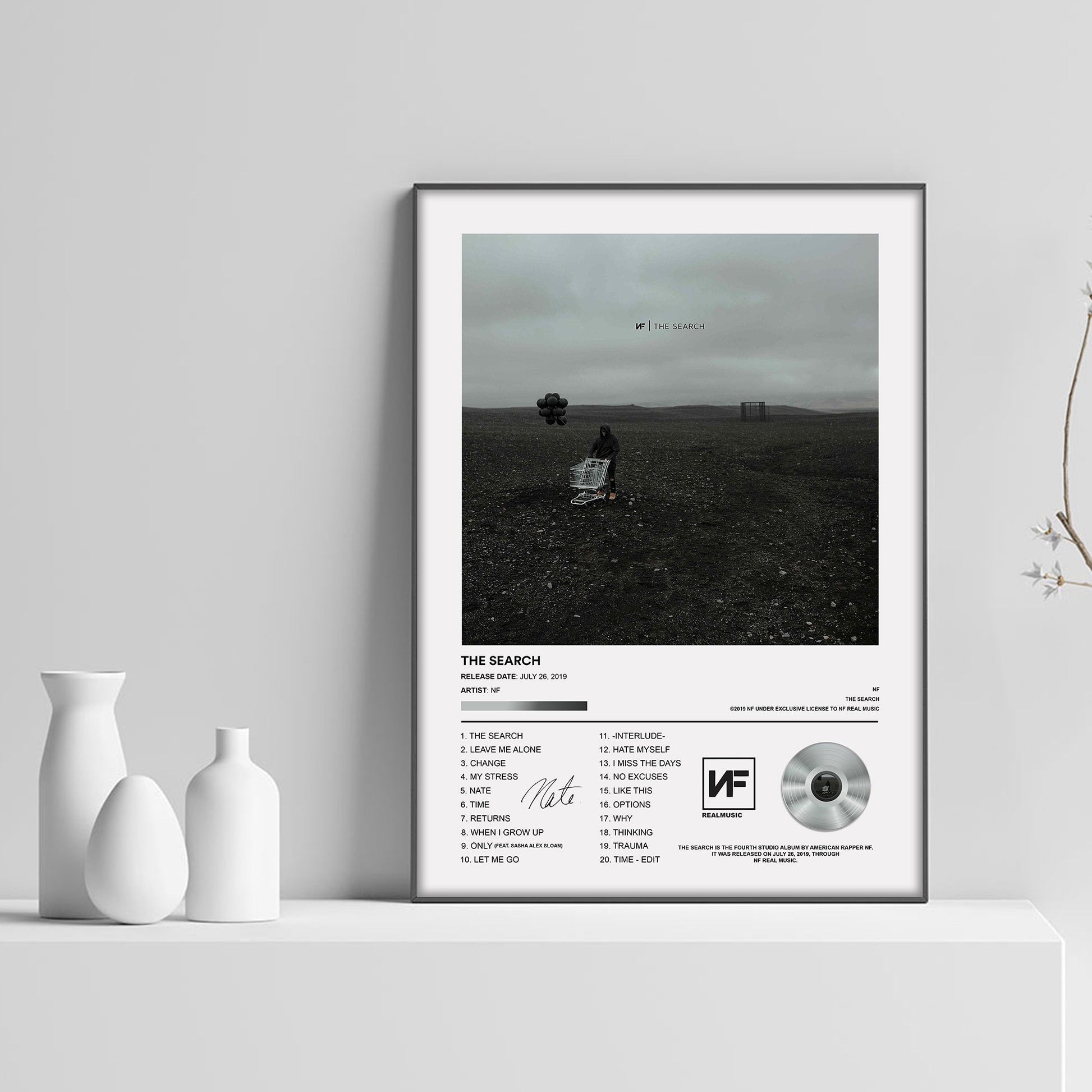 NF The Search Album Poster - rsdesignstudio