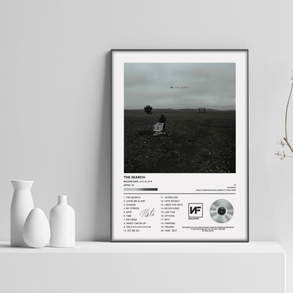 NF The Search Album Poster - rsdesignstudio